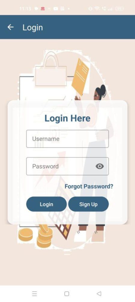 Expense Management System Android App Using SQLite