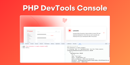 PHP DevTools Console