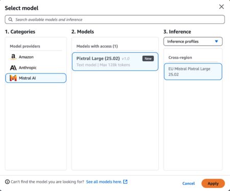 Pixtral Large is now available in Amazon Bedrock