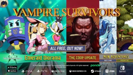 Vampire Survivors stealth-launches Emerald Diorama DLC, but PlayStation cross-save looks unlikely